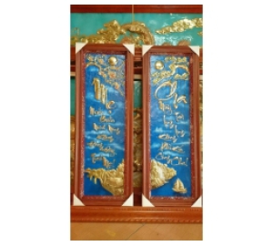 Tranh đồng thư pháp chạm chữ Cha mẹ đẹp và ý nghĩa