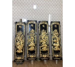 Tranh đồng tứ quý xuân hạ thu đông