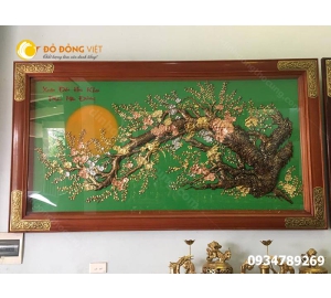 TRANH HOA KHAI PHÚ QUÝ 90 CM x 1,7M 
