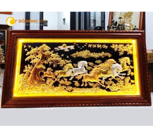 Tranh Mã Đáo Thành Công Bằng Đông Đèn LED