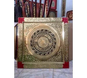 Tranh mặt trống đồng thúc nổi liền mê, quà tặng tranh mặt trống đồng đẹp