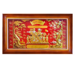Tranh mừng thọ 2021 Tân Sửu, tranh mừng thọ giá rẻ KT 70x110