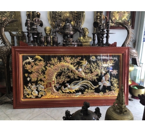 Tranh ngọc đường phú quý làm màu đẹp tinh xảo từng chi tiết