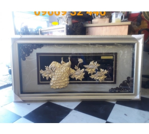 Tranh phú quý cát tường mạ vàng 24k- quà vàng tặng vợ