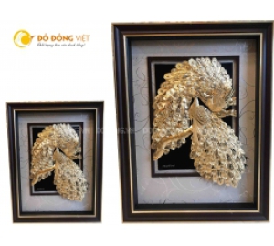 Tranh quà tặng cao cấp Tranh vinh hoa phú quý dát vàng là 9999