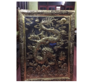 Tranh rồng phong thủy bằng đồng liền tấm