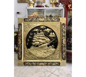 Tranh Thuận buồm xuôi gió bằng đồng vàng liền mê