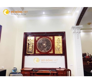 Trống đồng Đông Sơn đúc, tranh mặt trống đồng treo phòng khách