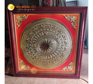 Mặt trống đồng gò thủ công đèn LED đẹp