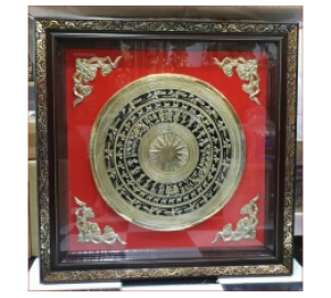 Tranh trống đồng gò thủ công KT 120x120