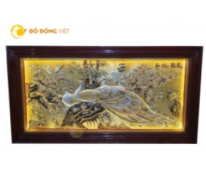 Tranh Vàng Khai Hoa Phú Quý