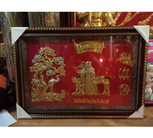 Tranh mừng thọ ông ba, cha mẹ, tranh chúc thọ, quà mừng thọ dưới 1 triệu tại Đồ đồng Việt