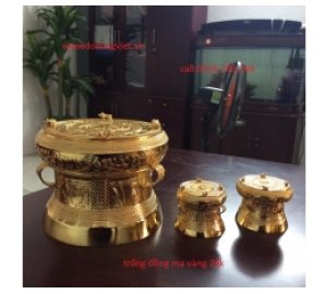 Trống đồng lưu niệm làm quà tặng mô hình trống đồng Đông Sơn