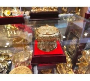 Trống đồng mạ vàng 7 cm