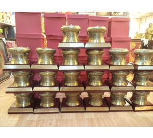 Trống đồng quà tặng lưu  niệm cỡ nhỏ bằng đồng vàng, giá bán trống đồng
