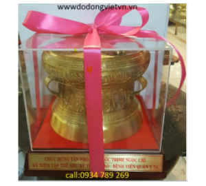 Trống đồng Quà Tặng kích thước đường kính 12cm