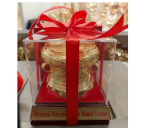 Trống ĐồngLlưu Niệm Đẹp  ĐK 20Cm