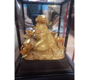 Tượng Chó Mạ Vàng Quà Tặng Sếp Tuổi Tuất