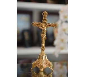 Tượng chúa Giê Su và cây thánh giá mạ vàng ròng 24k đẹp tinh xảo