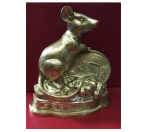 Tượng chuột bằng đồng, tượng linh vật  phong thủy cho người tuổi Tí