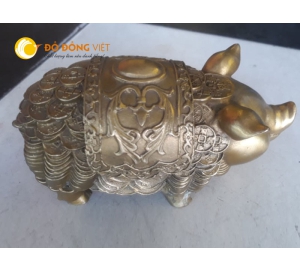 tượng con heo bằng đồng tài lộc