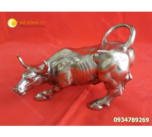 Tượng con trâu bằng đồng phong thuỷ 10cm