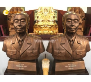 Tượng Đại Tướng Võ Nguyên Giáp bằng đồng