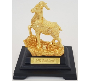 Tượng dê dát vàng 24k