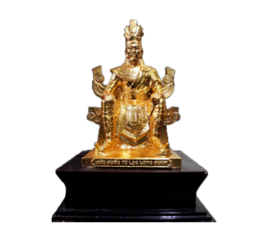 Tượng vua hùng bằng đồng, tượng lạc long quân mạ vàng 24k