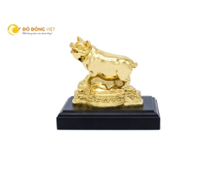 Tượng heo phong thủy mạ vàng
