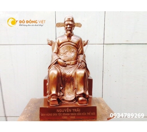 Tượng Nguyễn Trãi bằng đồng đỏ