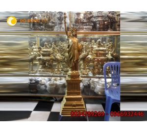 Tượng nữ thần tự do bằng đồng cao 90cm
