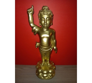 Tượng  phật đản sinh bằng đồng