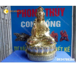 Tượng phật bà quan âm bồ tát bằng đồng