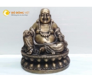 Tượng phật di lặc bằng đồng mang lại may mắn và bình an