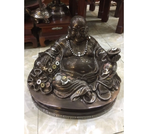 tượng phật di lặc khảm ngũ sắc