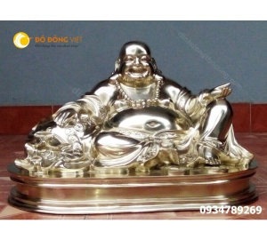 Tượng Phật di lạc mạ vàng