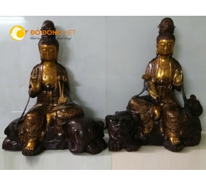 Tượng phật bà quan âm bồ tát ngồi trên lưng voi