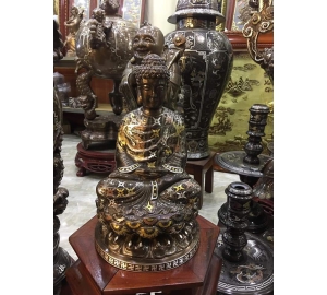 Tượng Phật Thích ca khảm ngũ sắc đẹp tinh xảo từng chi tiết
