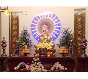 Tượng phật Thích Ca Mâu Ni mạ vàng