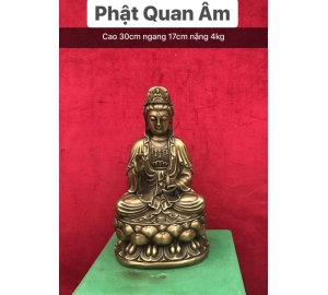 Đúc tượng Quán Thế Âm Bồ Tát bằng đồng vàng theo yêu cầu tại Đồ đồng Việt