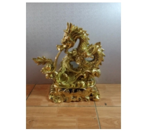 Tượng rồng nhả ngọc bằng đồng, tượng rồng phong thủy giá rẻ