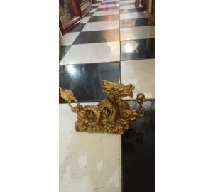 Tượng rồng phong thủy bằng đồng vàng, giá bán tượng rồng phong thủy