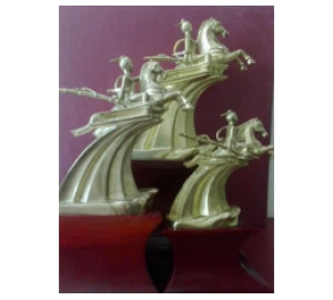 TƯỢNG THÁNH GIÓNG BẰNG ĐỒNG MẠ VÀNG