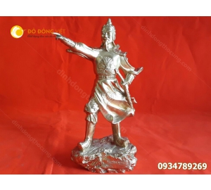 Tượng Trần Quốc Tuấn bằng đồng chỉ tay cao 20cm