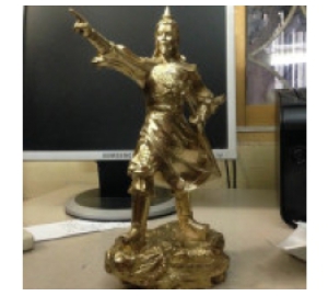 TƯỢNG TRẦN QUỐC TUẤN BẰNG ĐỒNG MẠ VÀNG