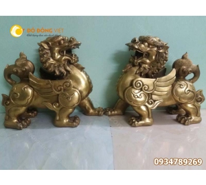 Tượng tỳ hưu bằng đồng trấn phong thủy