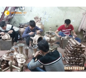 Xưởng đúc đỉnh đồng thờ cúng, bán đỉnh đồng giá tại xưởng sản xuất