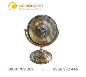 Quà tặng đồng hồ mặt trống đồng để bàn, giá bán đồng hồ quà tặng