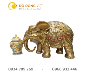Tượng voi bằng đồng phong thủy